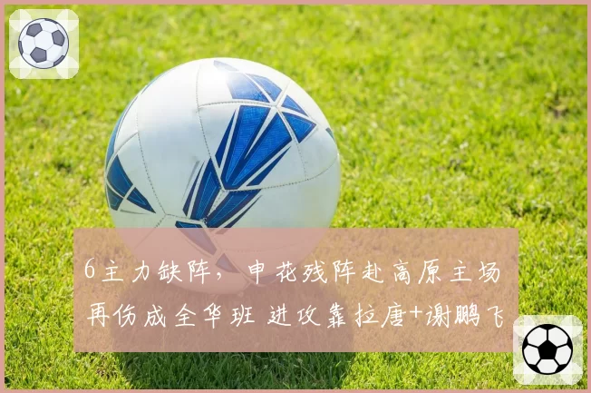 6主力缺阵，申花残阵赴高原主场 再伤成全华班 进攻靠拉唐+谢鹏飞